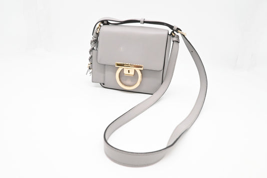 Ferragamo Shoulder Bag in Gray Leather