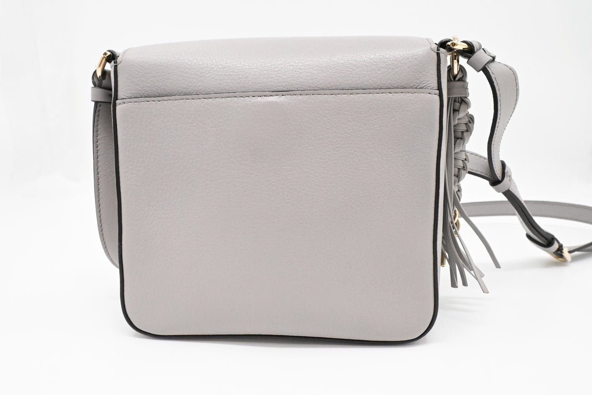 Ferragamo Shoulder Bag in Gray Leather