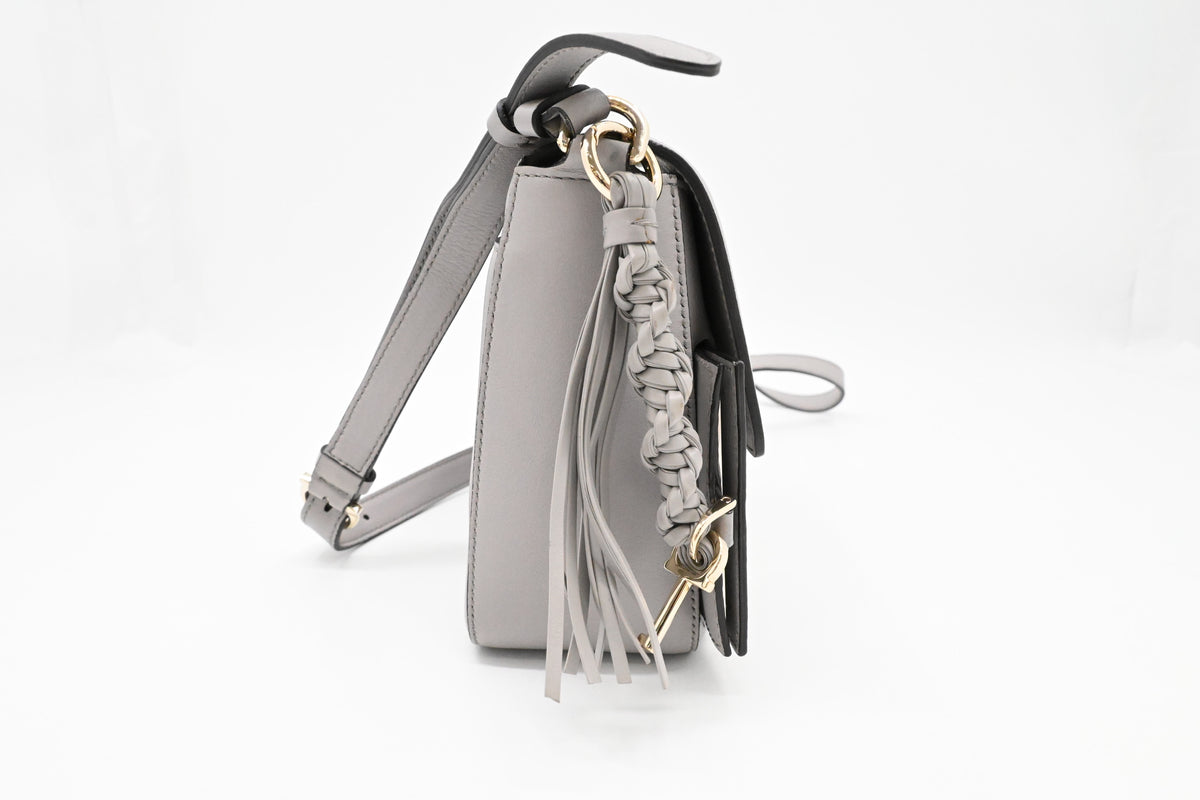 Ferragamo Shoulder Bag in Gray Leather