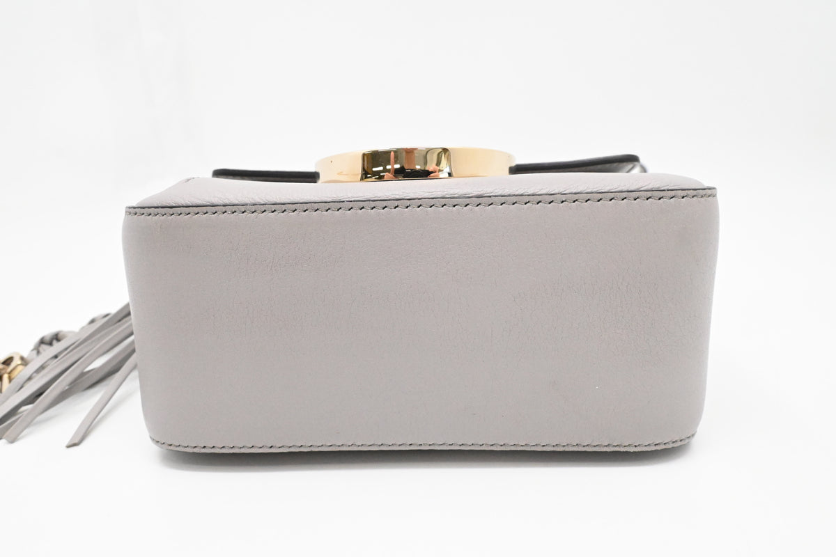 Ferragamo Shoulder Bag in Gray Leather