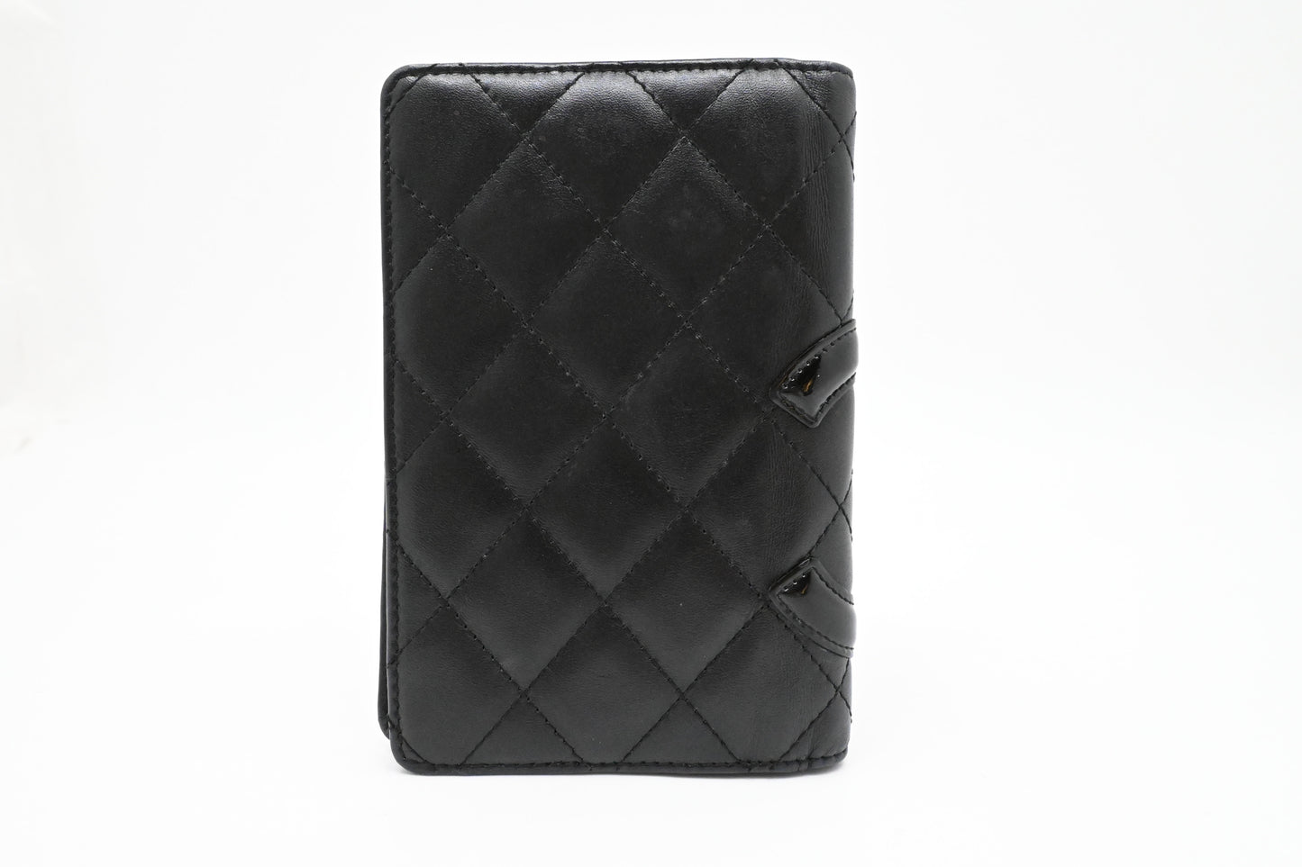 Chanel Cambon Passport Case in Black Leather