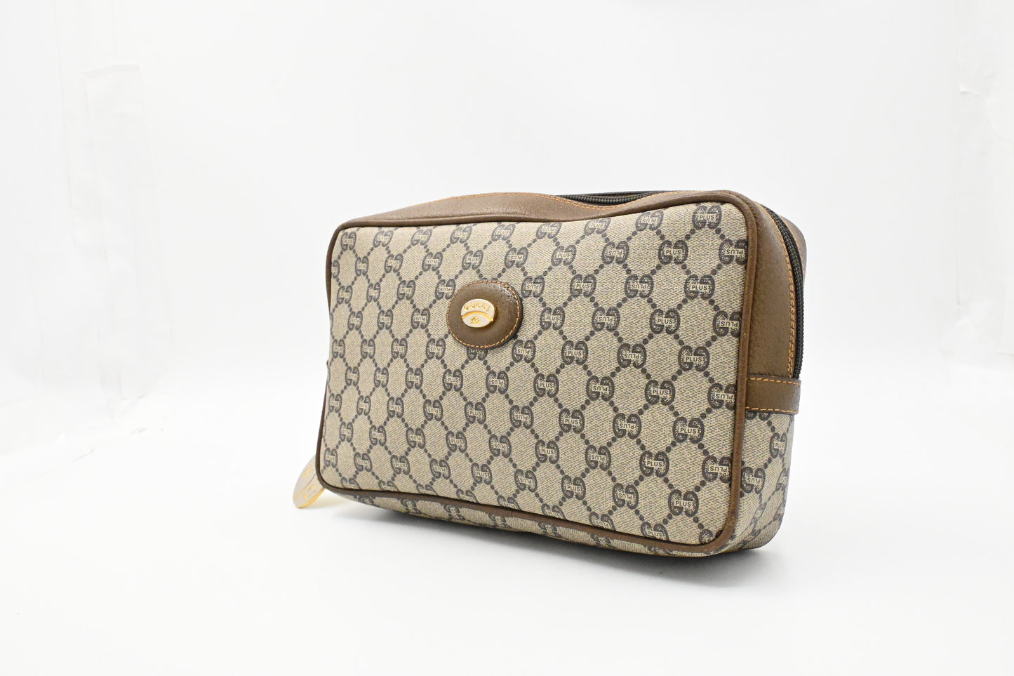 Gucci Plus Pouch in GG Coated Canvas