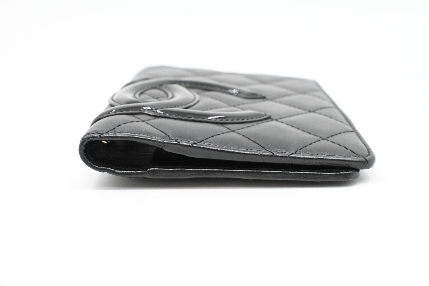 Chanel Cambon Passport Case in Black Leather
