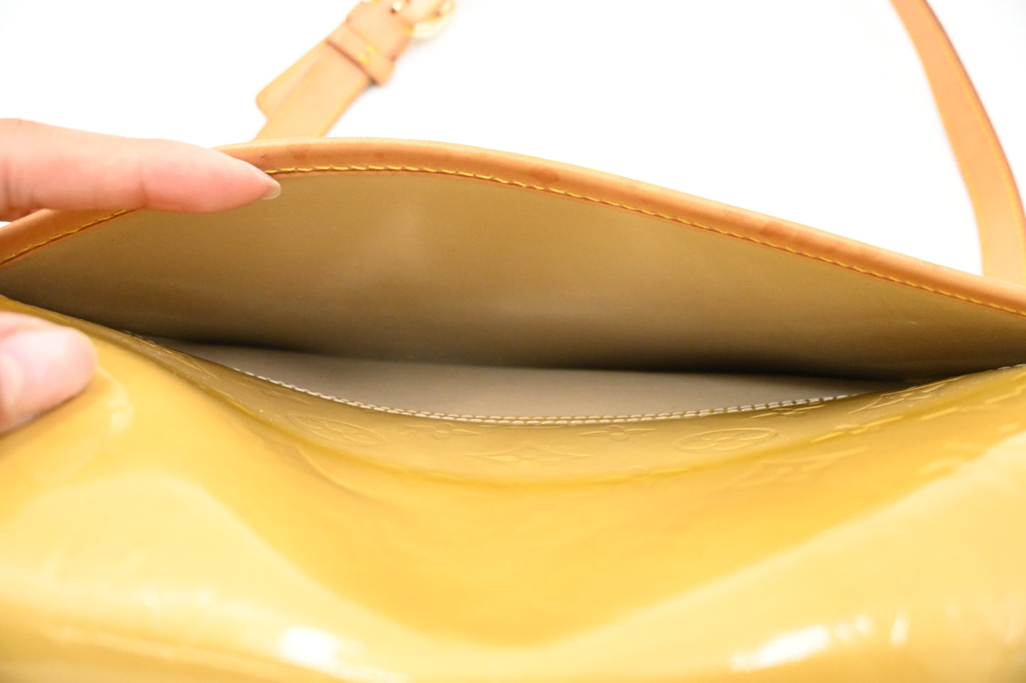 Louis Vuitton Christy GM in Yellow Venis Leather