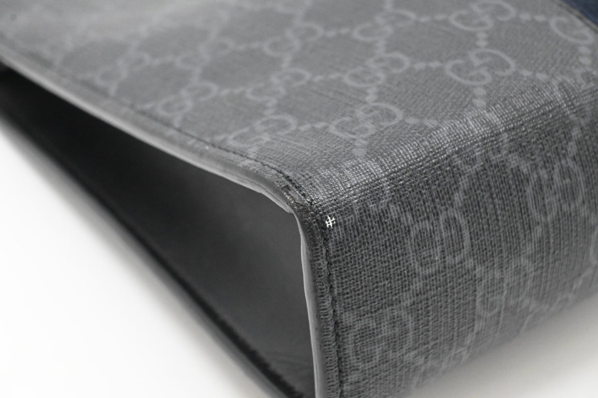 Gucci Toiletry Clutch in Black GG Supreme Canvas