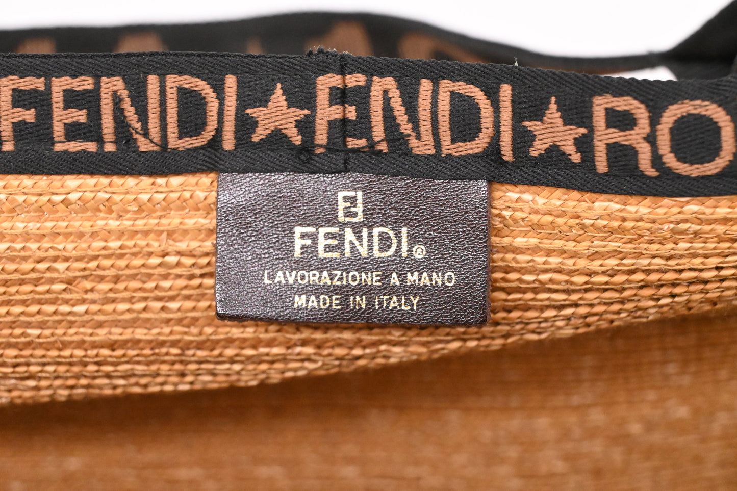 Fendi Roma 1925 Tote Bag in Beige Wicker