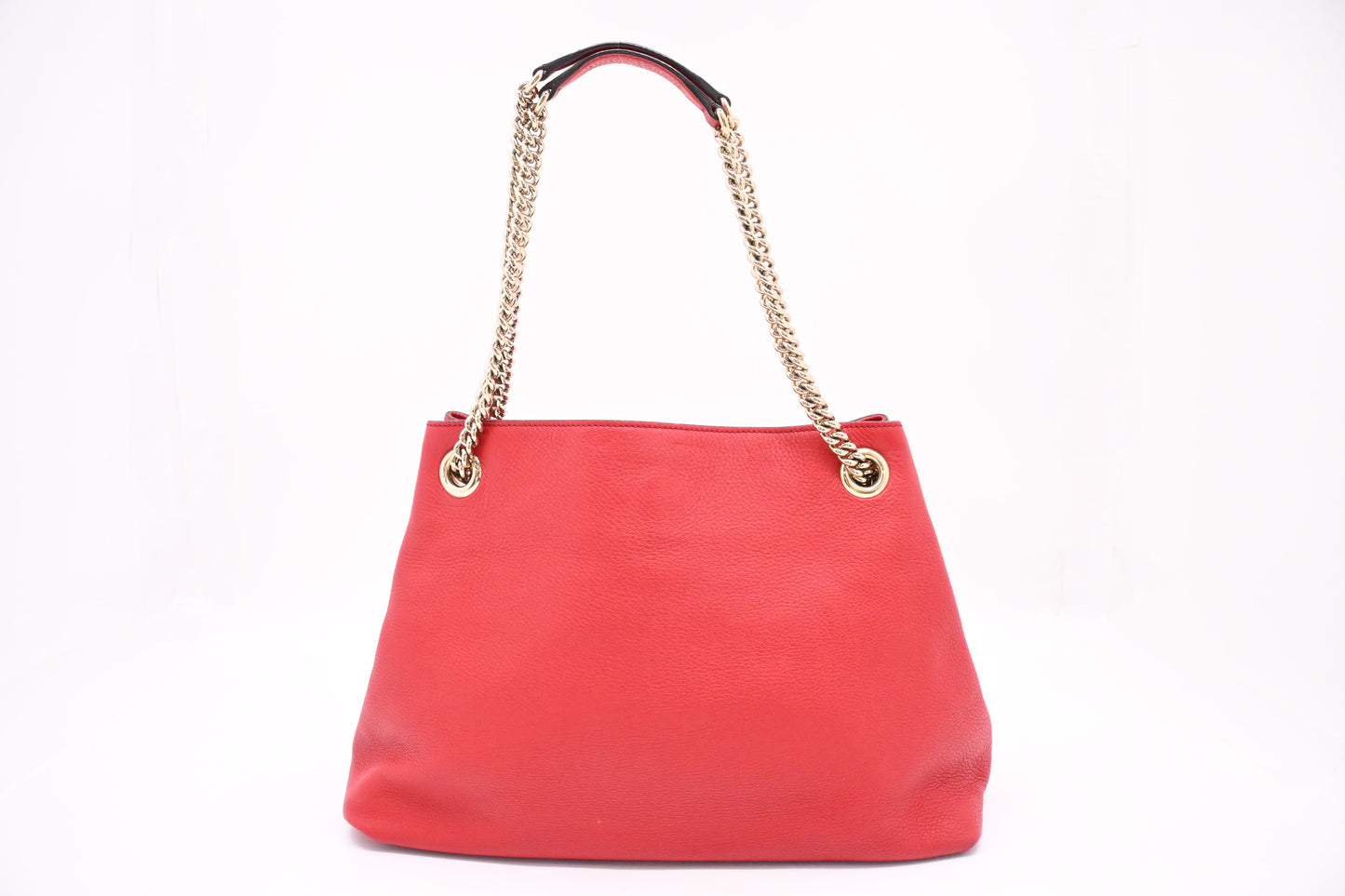Gucci Soho Chain Shoulder Bag in Red Leather