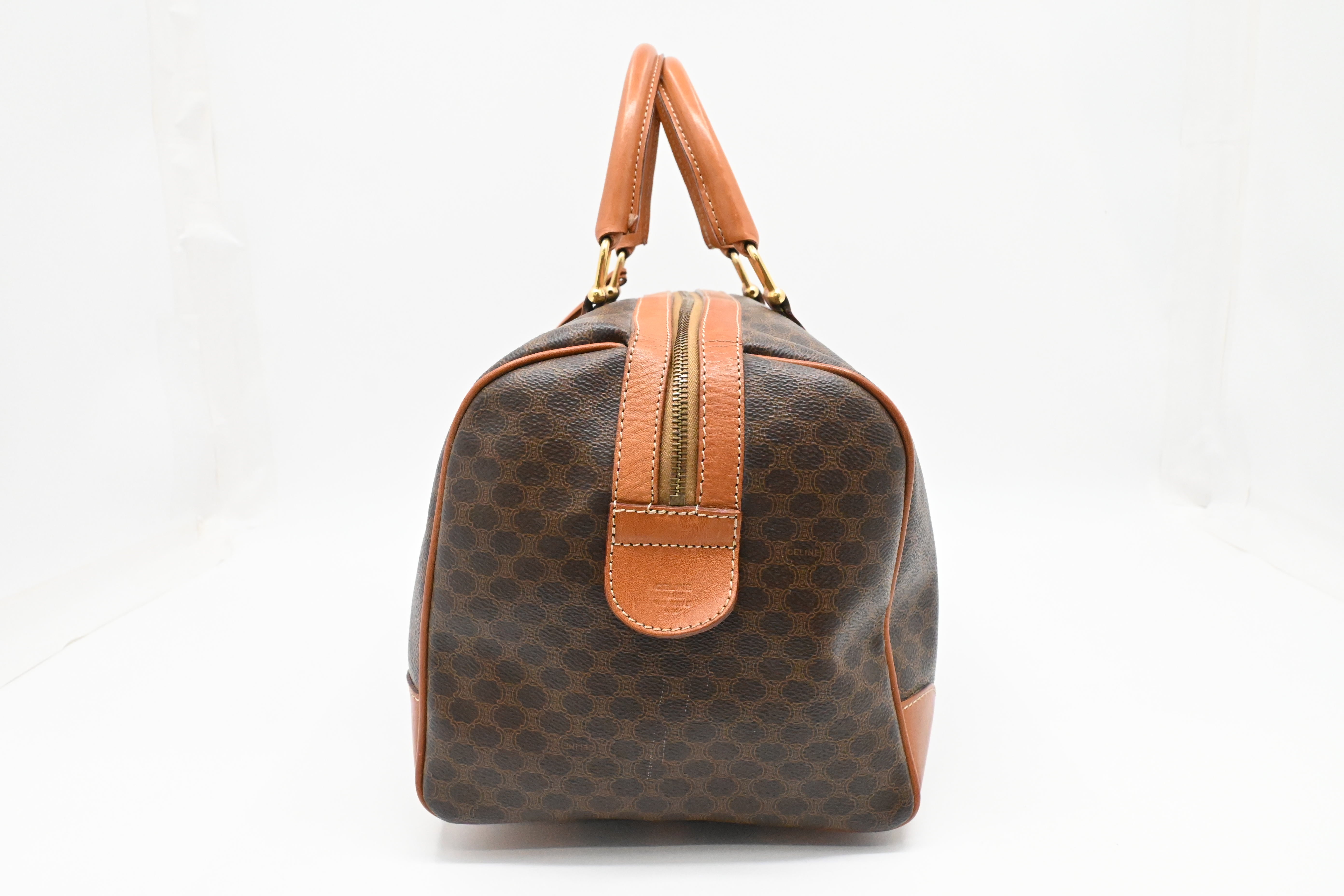 Celine Boston Bag in Brown Macadam Canvas – Weekly Lux Drop