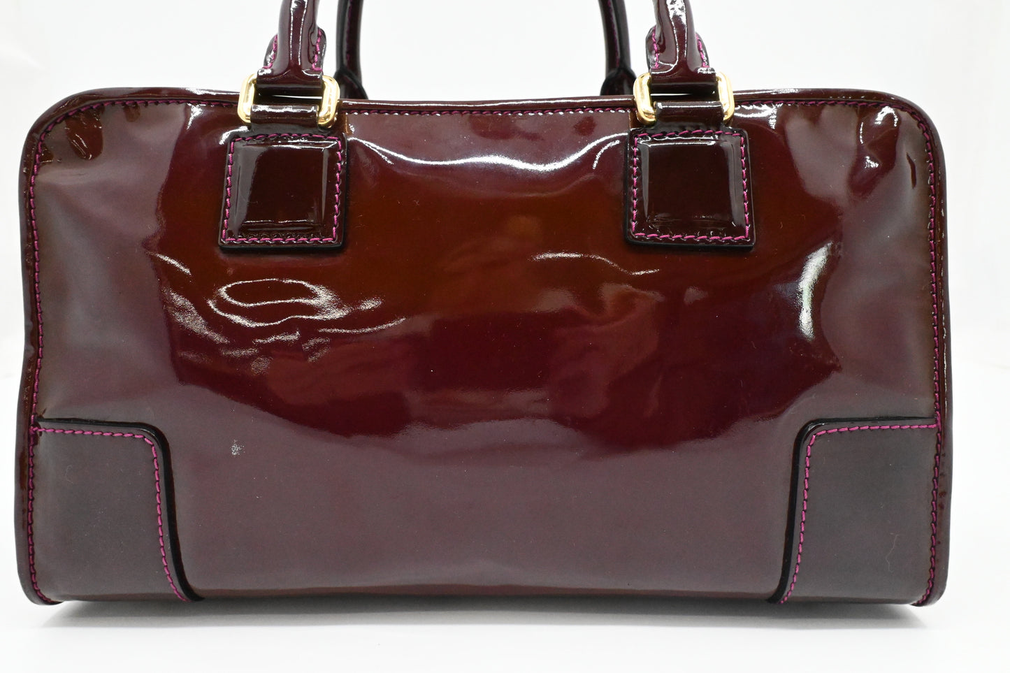 Loewe Amazona in Raisin Patent Leather