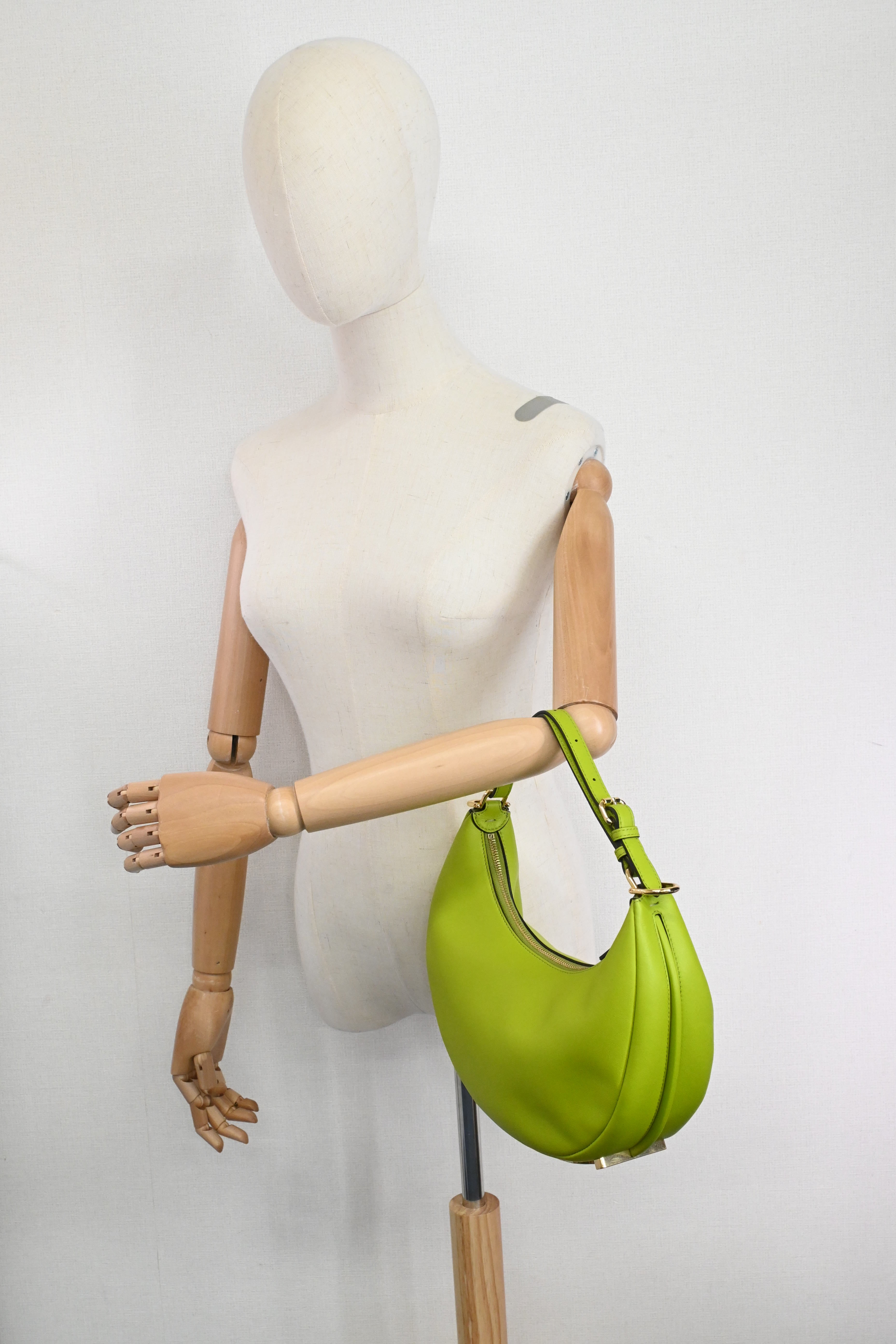 Fendi Small Fendigraphy in Lime Green Leather – Weekly Lux Drop