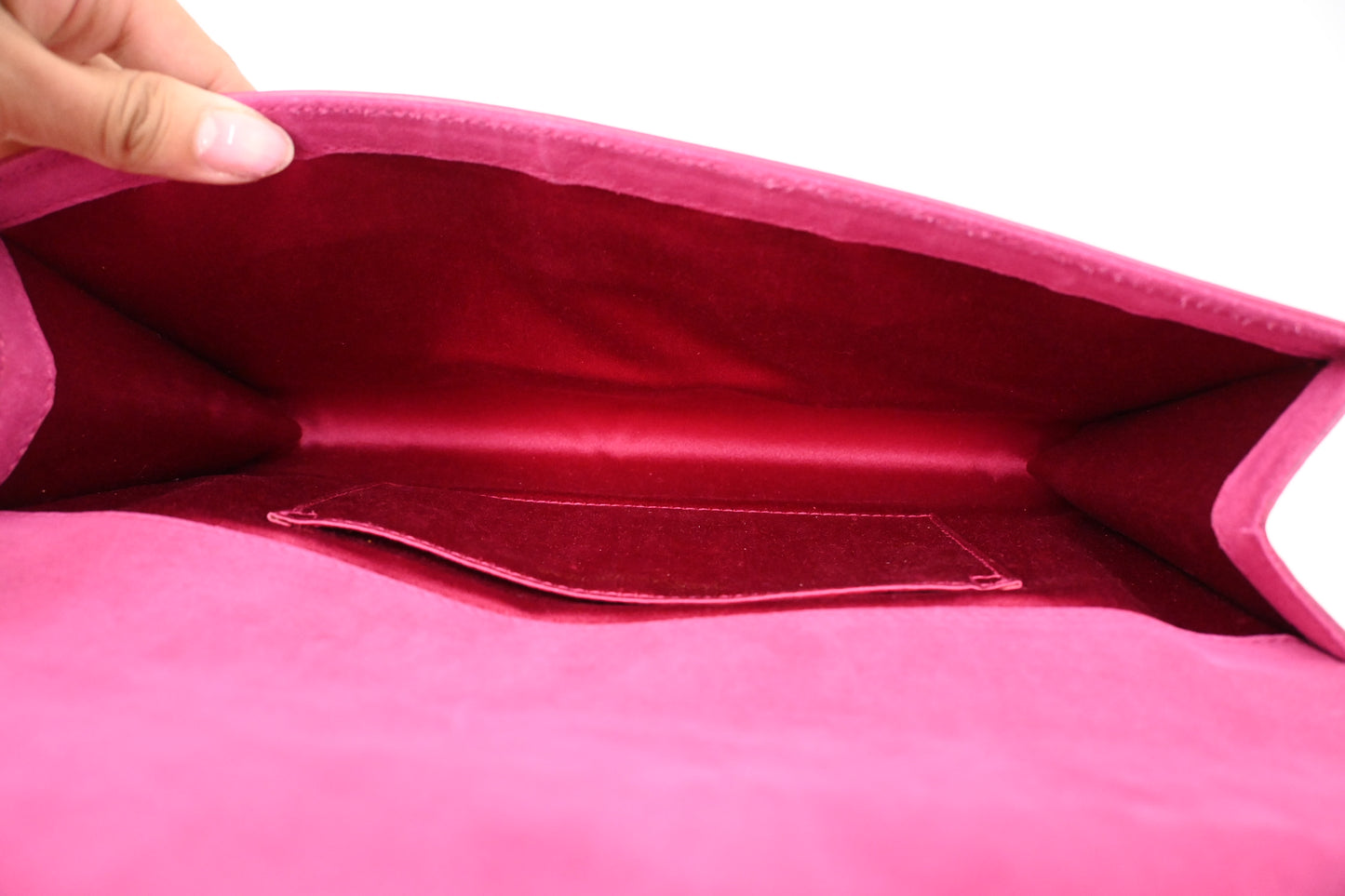 YSL Saint Laurent Clutch in Pink Patent Leather