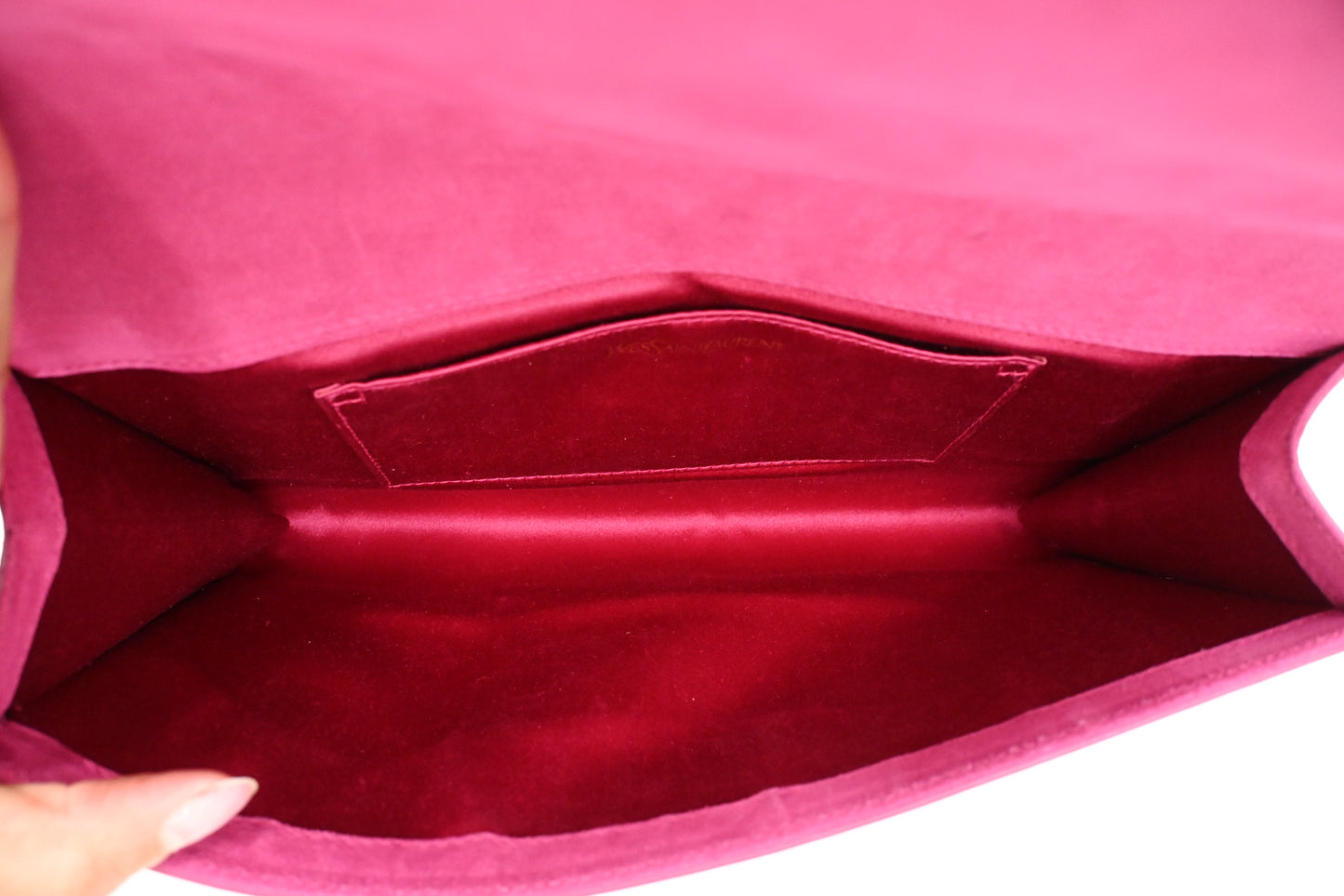 YSL Saint Laurent Clutch in Pink Patent Leather