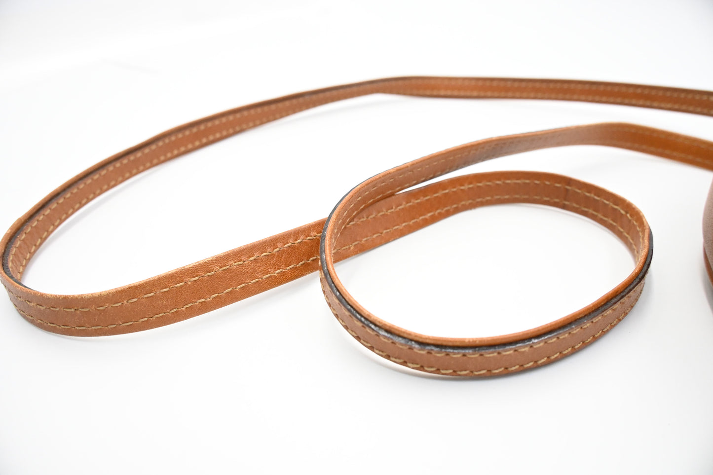 Fendi Round Crossbody Bag in Brown Leather