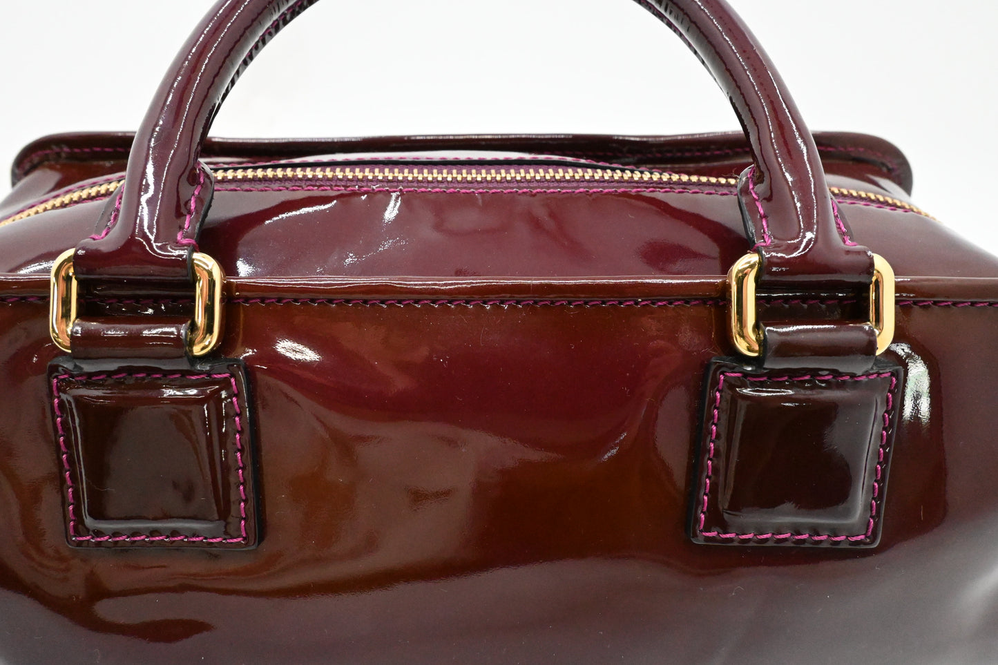Loewe Amazona in Raisin Patent Leather