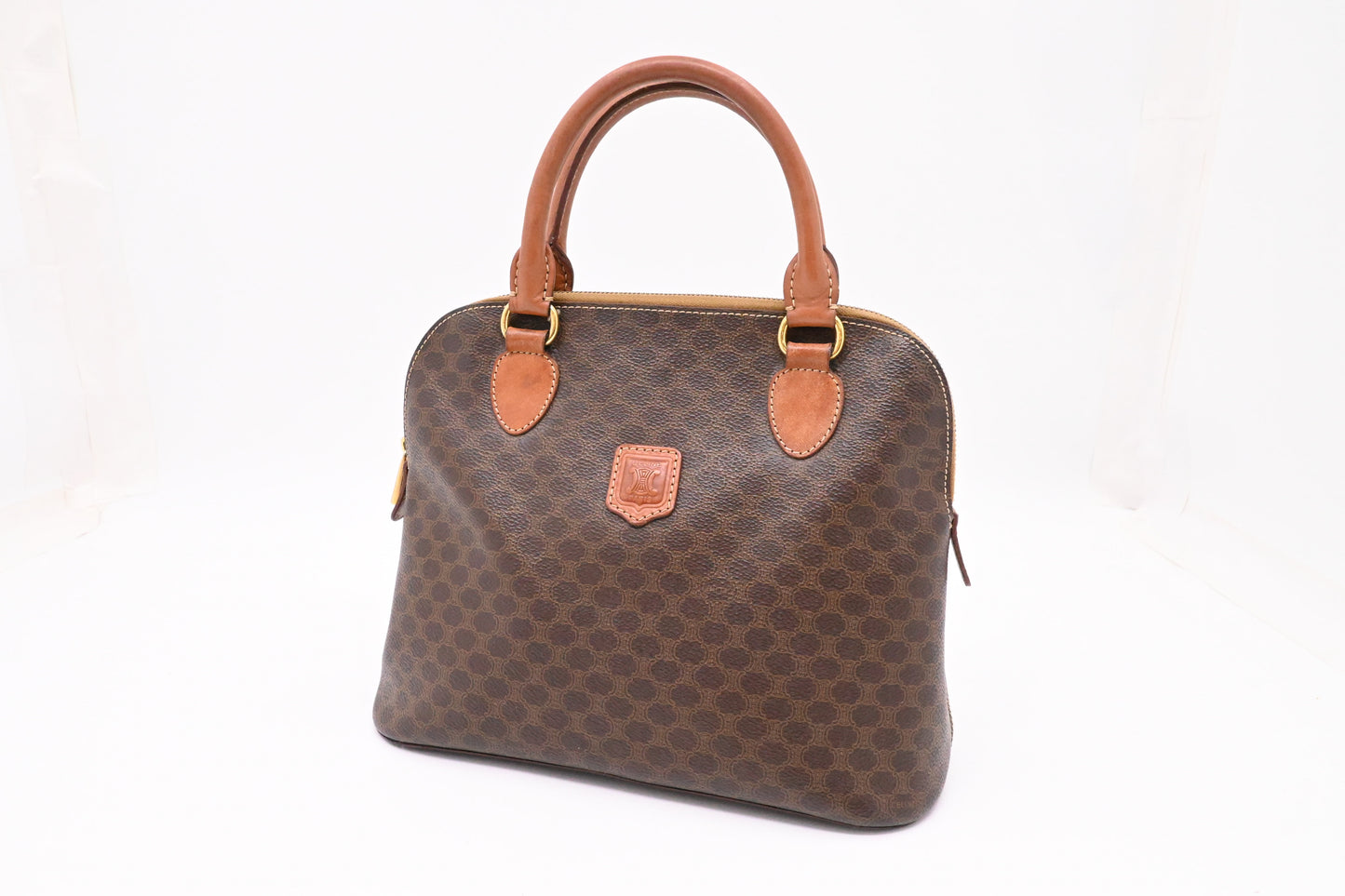 Celine Handbag in Brown Macadam Canvas