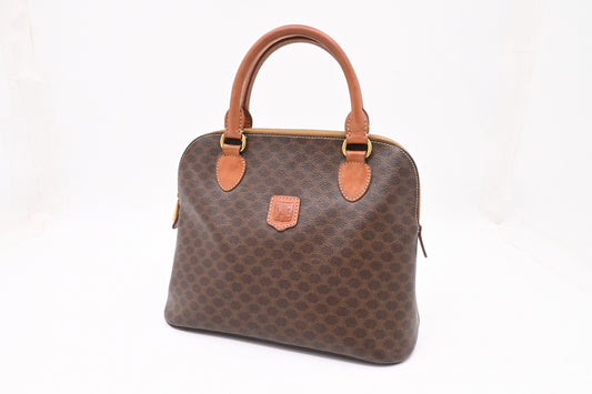 Celine Handbag in Brown Macadam Canvas