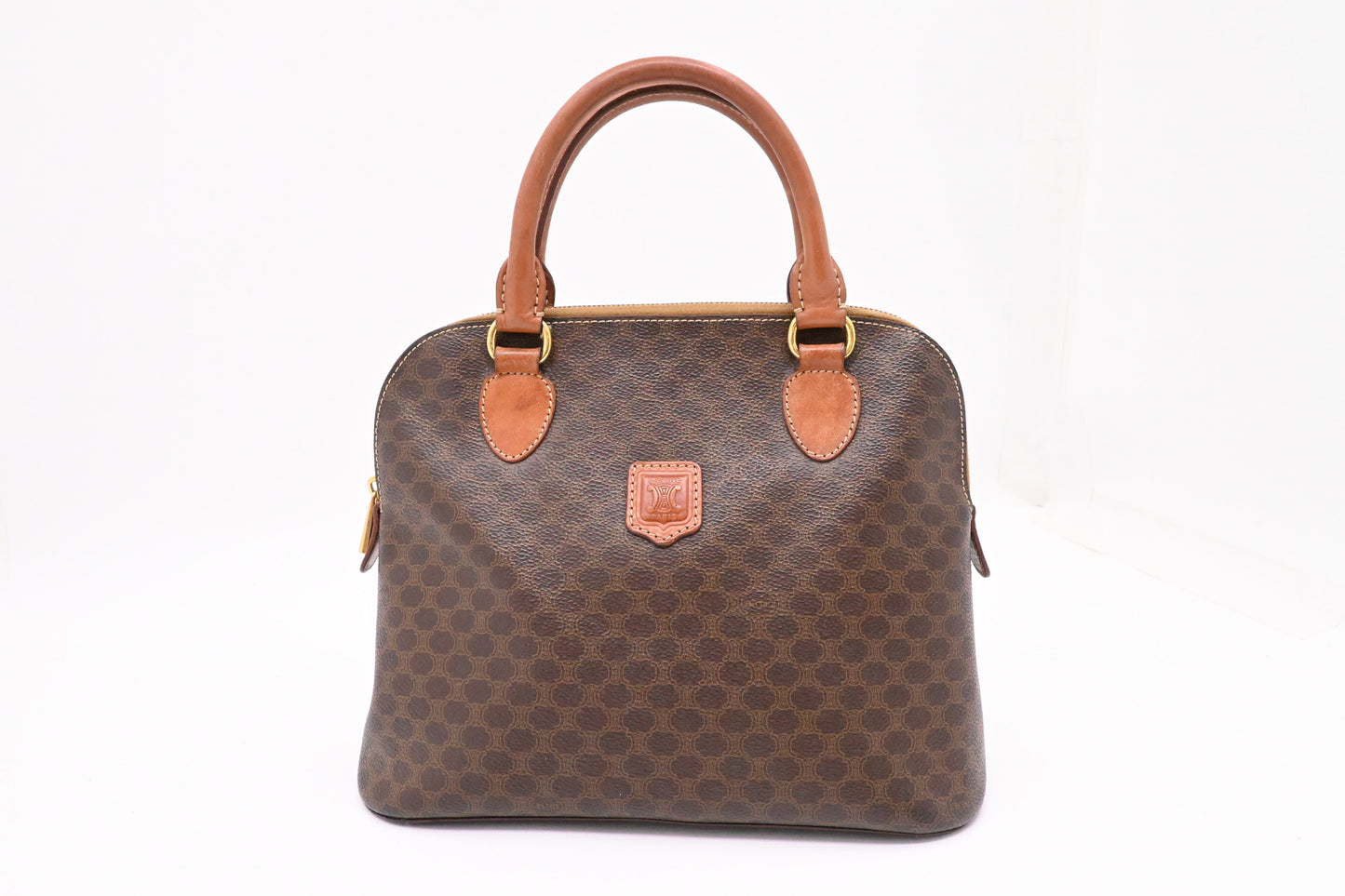 Celine Handbag in Brown Macadam Canvas