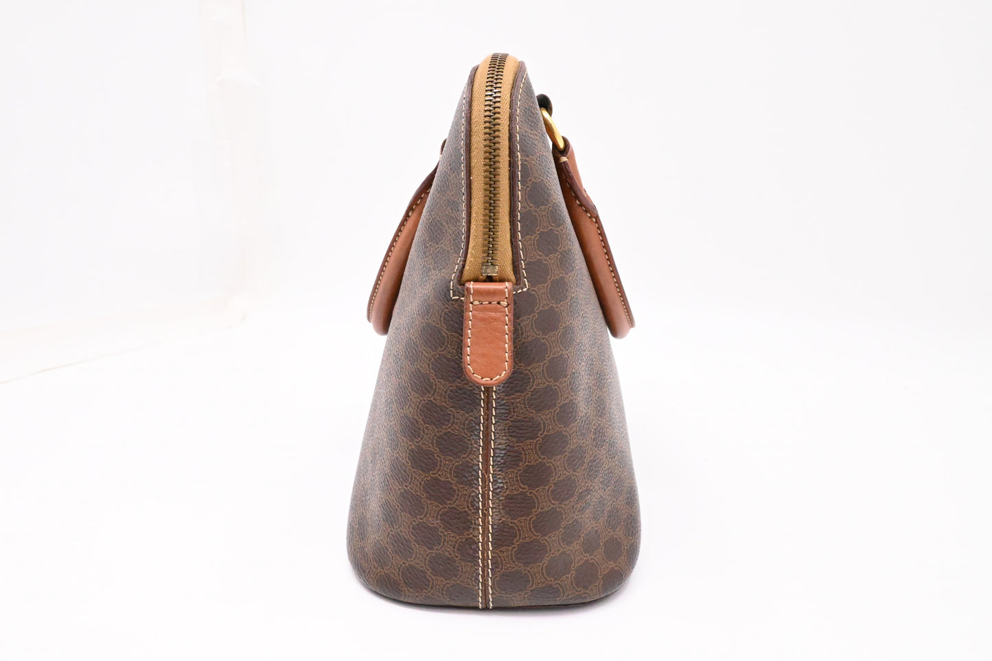Celine Handbag in Brown Macadam Canvas