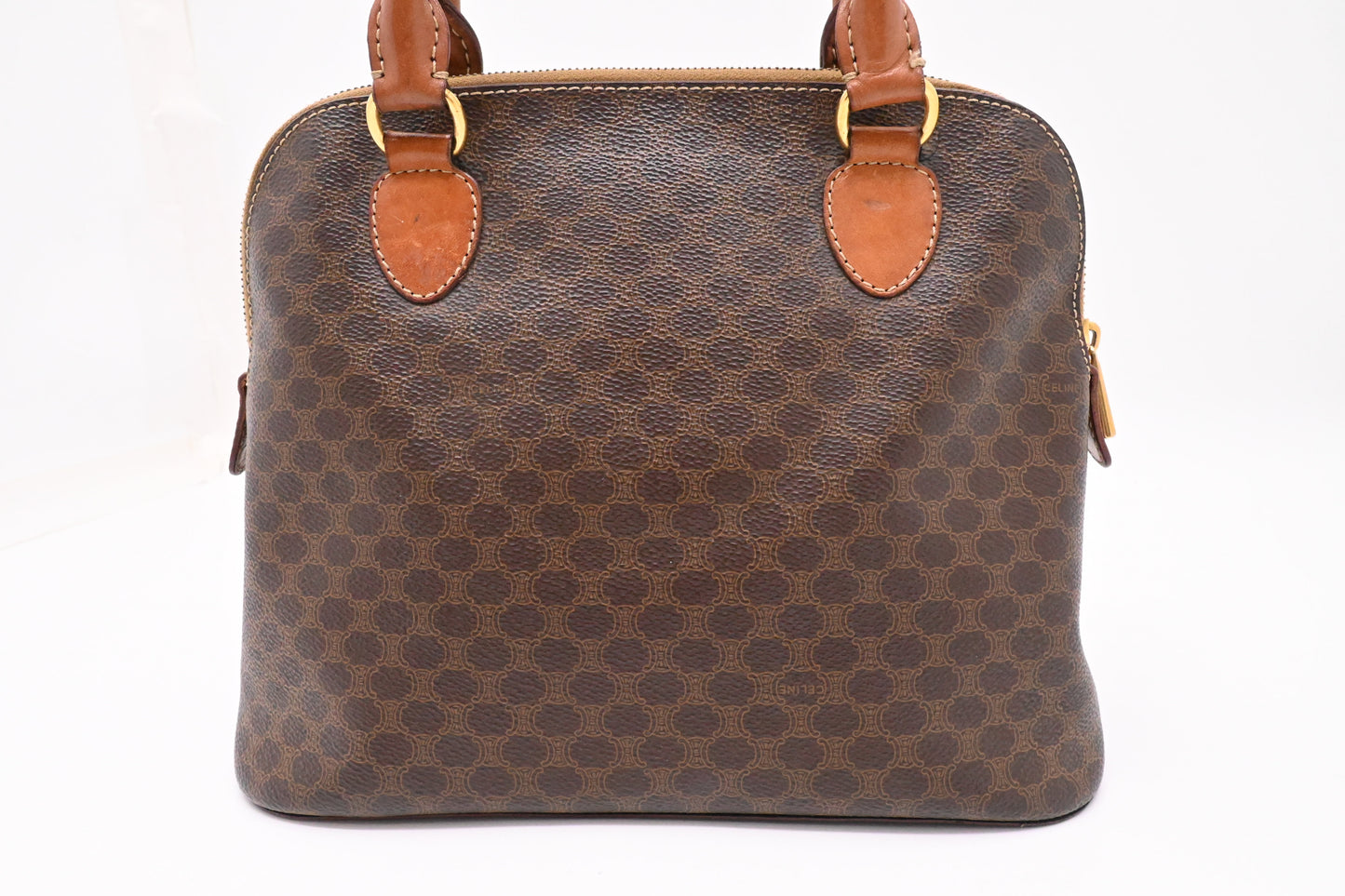 Celine Handbag in Brown Macadam Canvas
