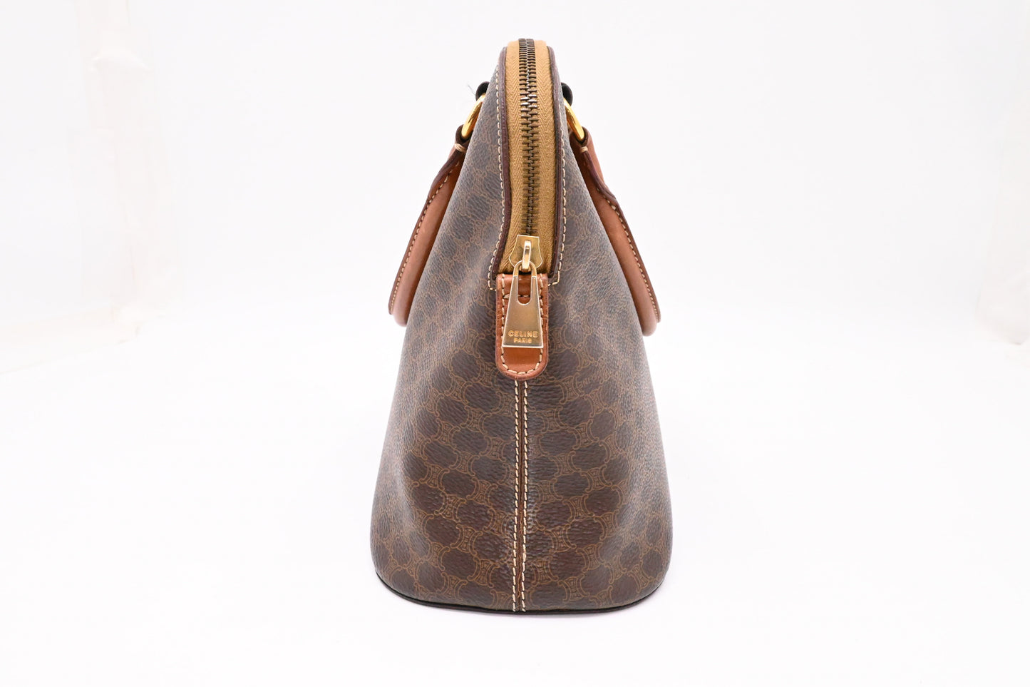 Celine Handbag in Brown Macadam Canvas
