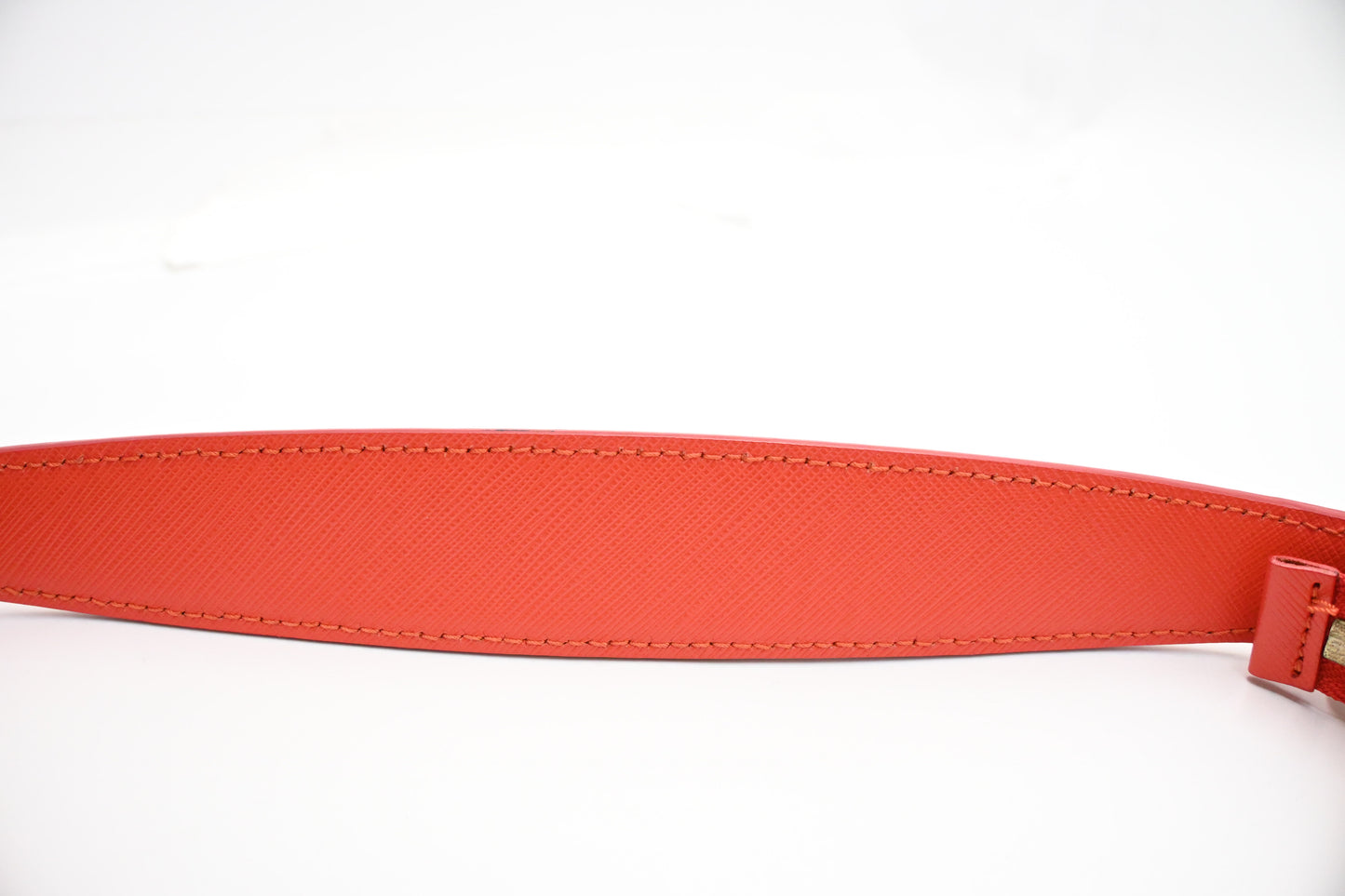 Ferragamo Shoulder Bag in Red Orange Leather