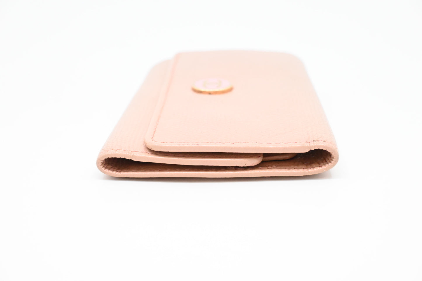 Chanel 6 Key Case in Pale Pink Leather
