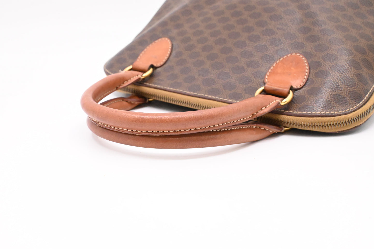 Celine Handbag in Brown Macadam Canvas
