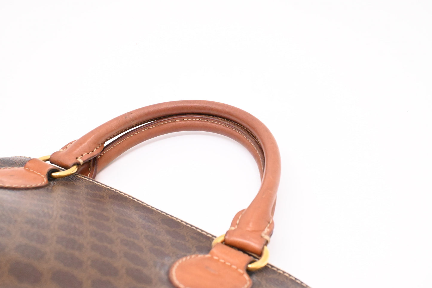 Celine Handbag in Brown Macadam Canvas