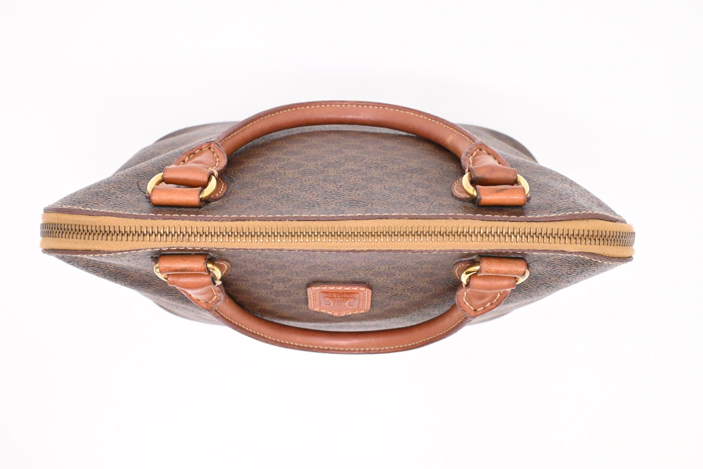 Celine Handbag in Brown Macadam Canvas