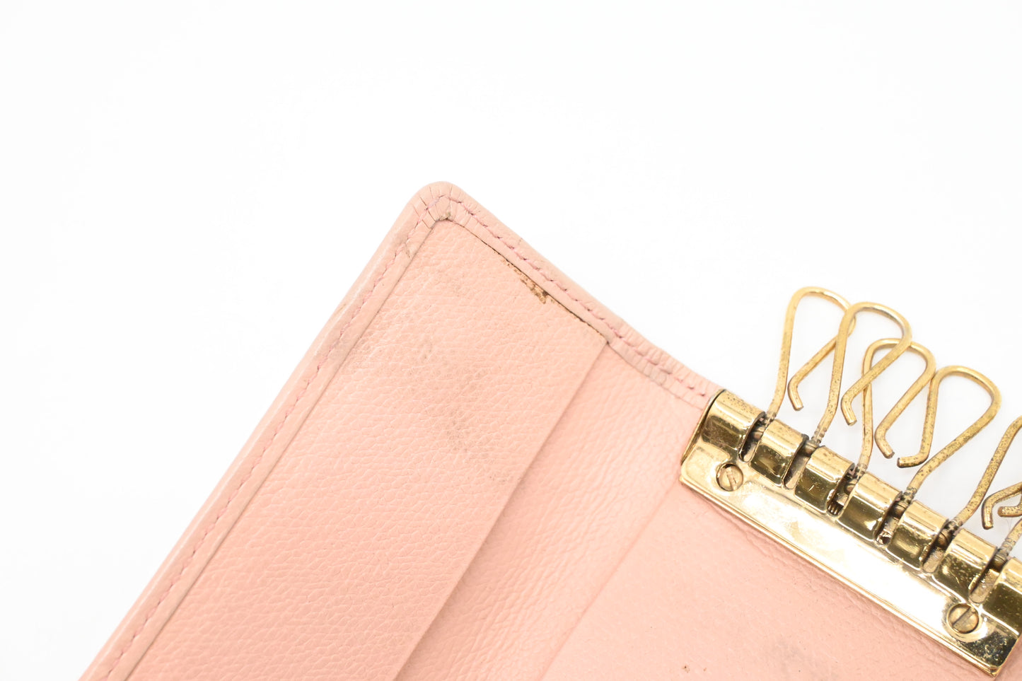 Chanel 6 Key Case in Pale Pink Leather