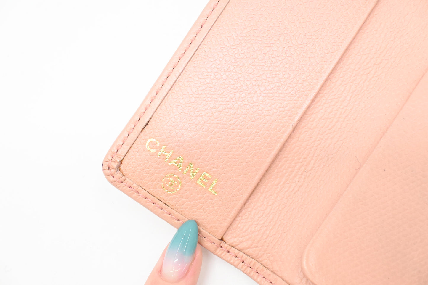 Chanel 6 Key Case in Pale Pink Leather