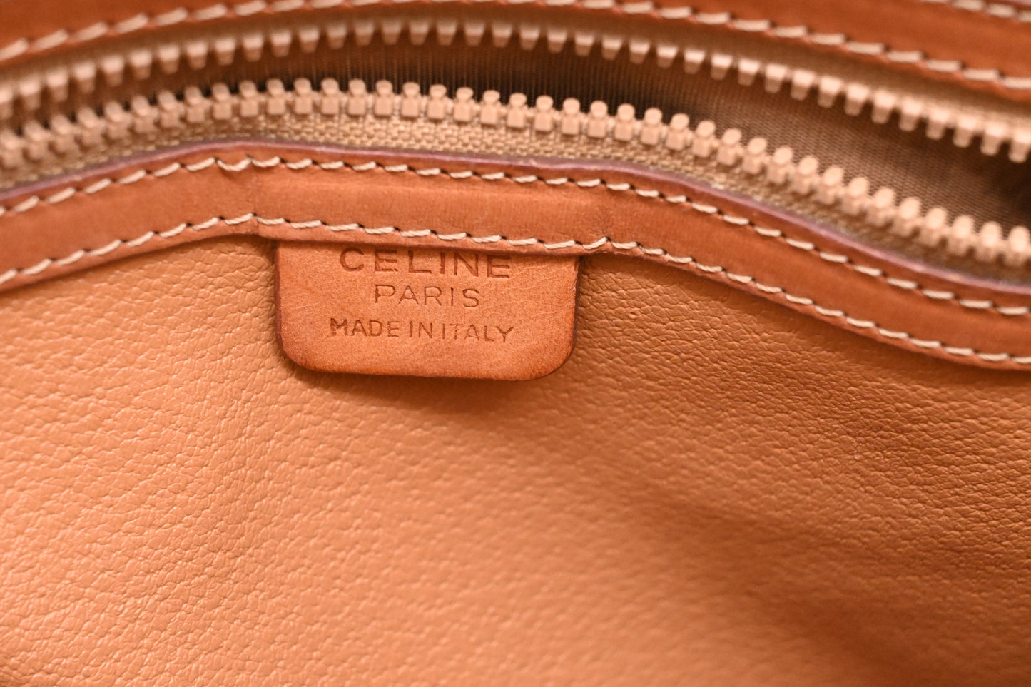 Celine Handbag in Brown Macadam Canvas