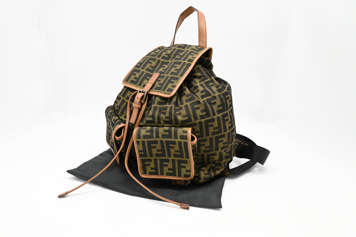Fendi Backpack in Zucca Canvas
