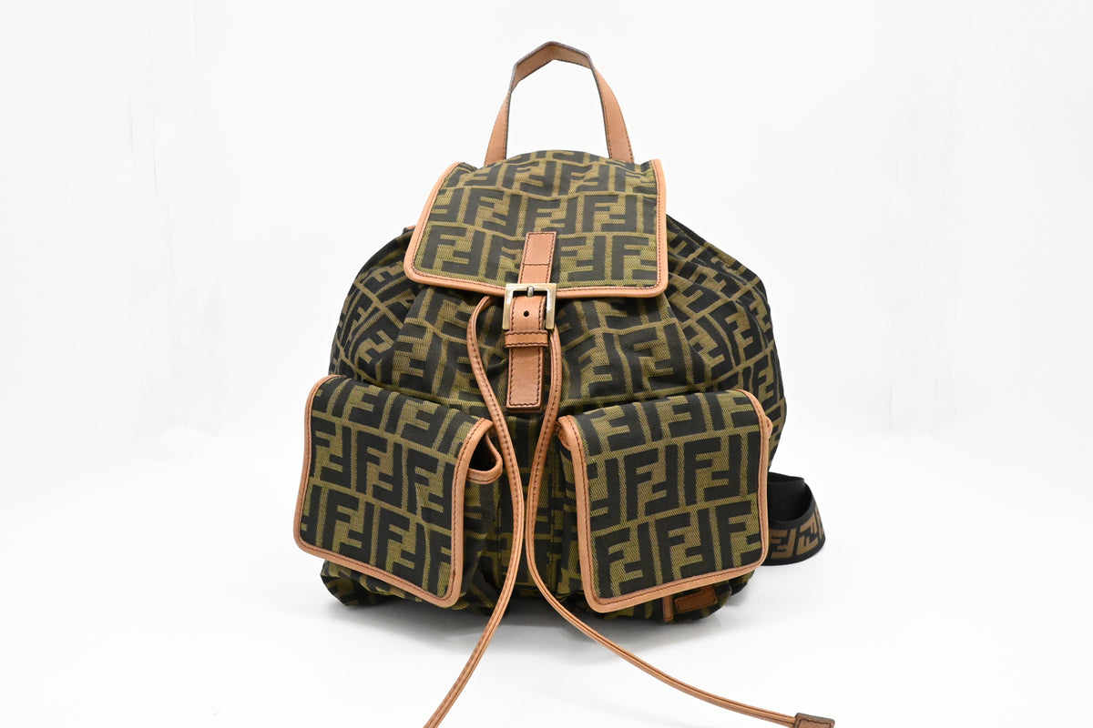 Fendi Backpack in Zucca Canvas