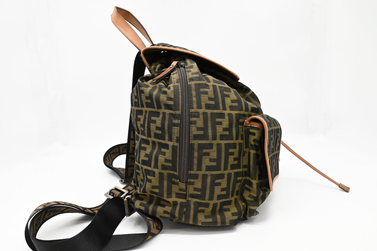 Fendi Backpack in Zucca Canvas