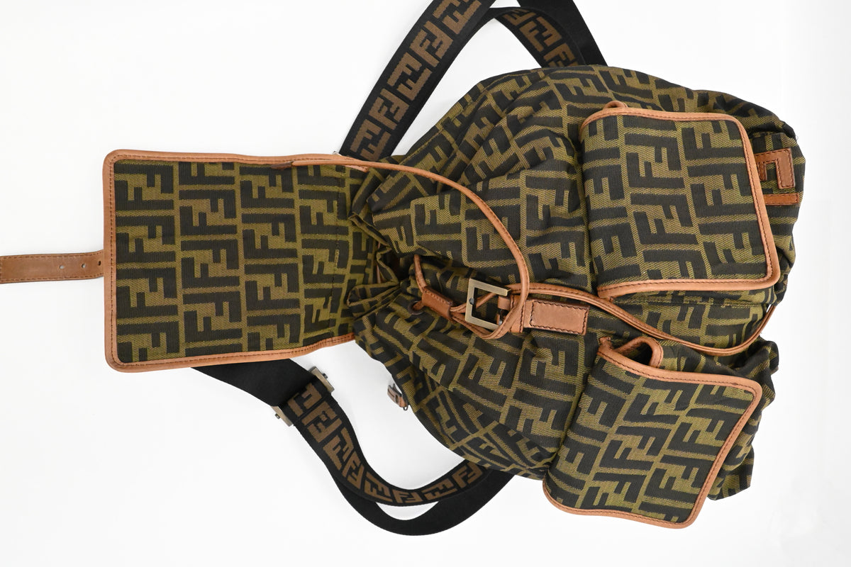 Fendi Backpack in Zucca Canvas
