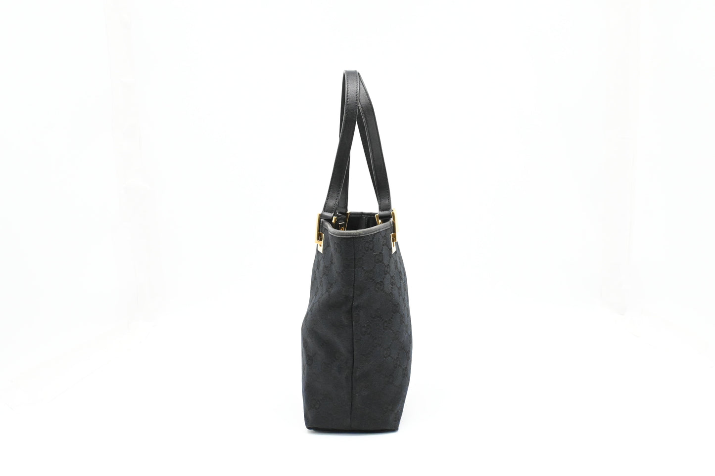 Gucci Small Tote in Black GG Canvas