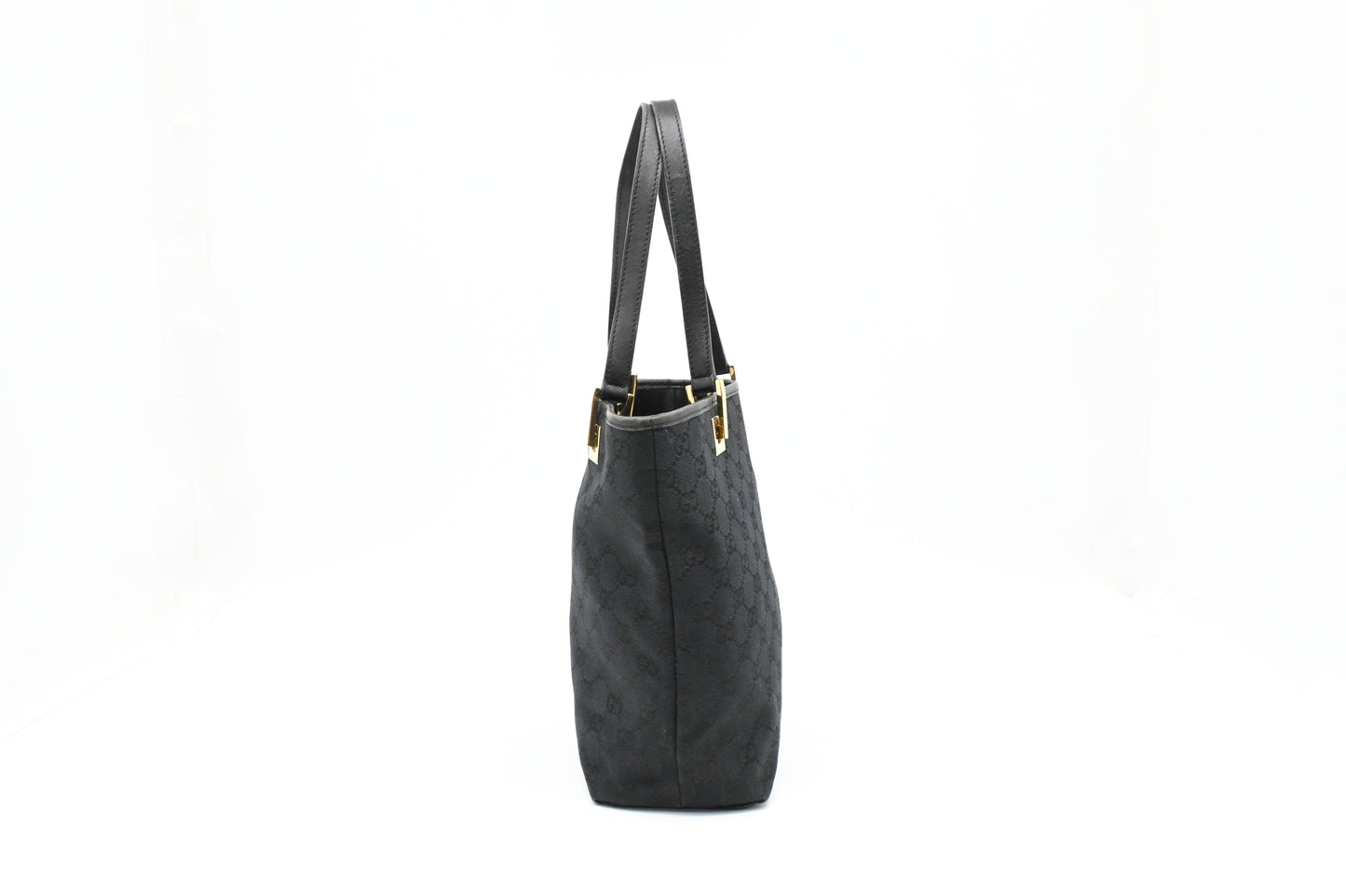 Gucci Small Tote in Black GG Canvas