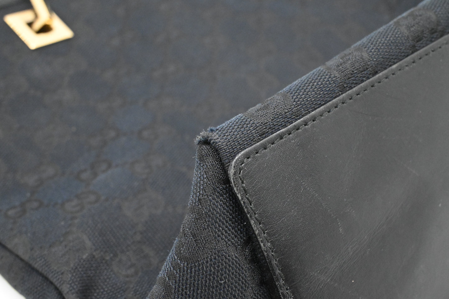 Gucci Small Tote in Black GG Canvas