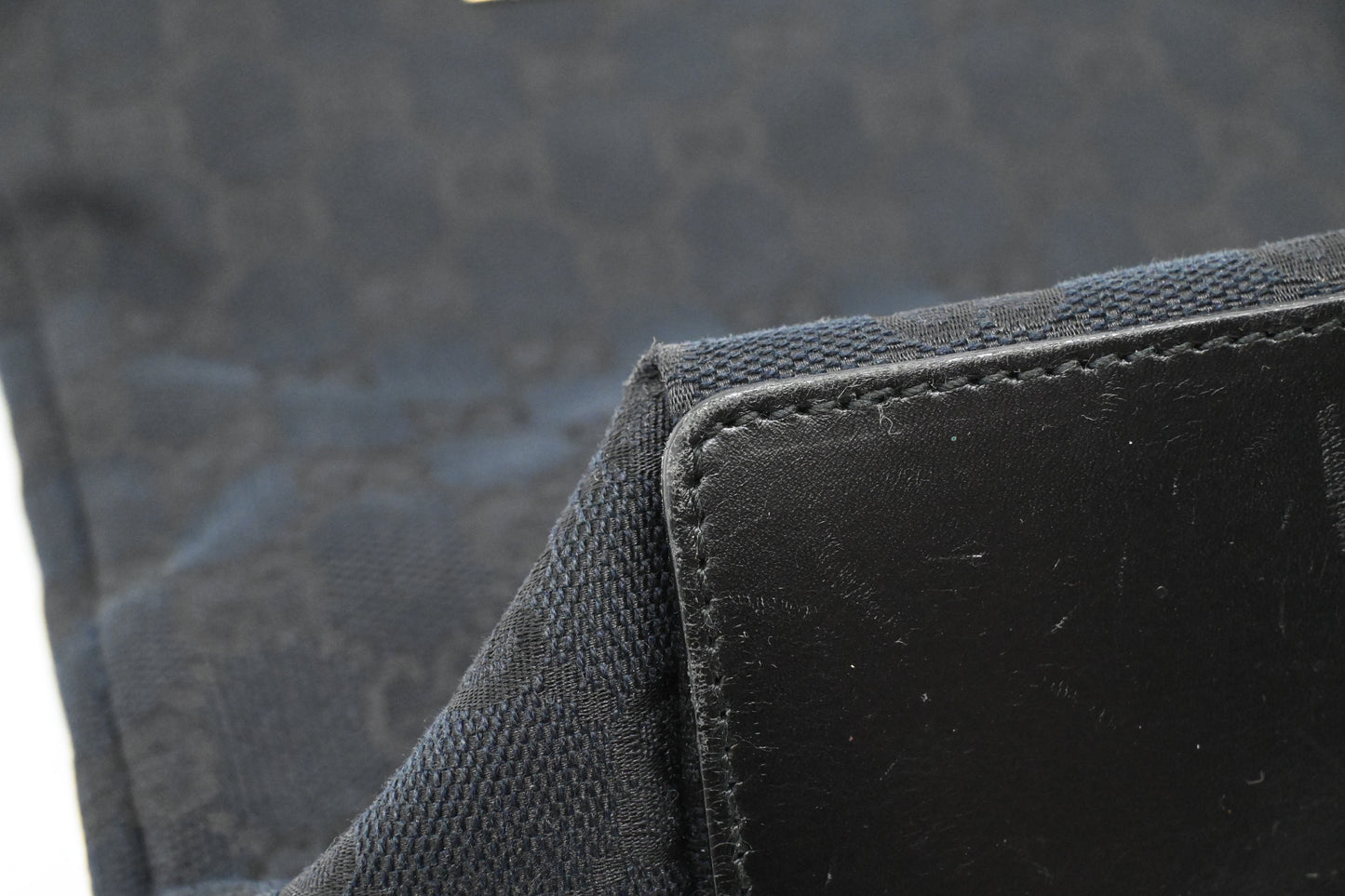 Gucci Small Tote in Black GG Canvas