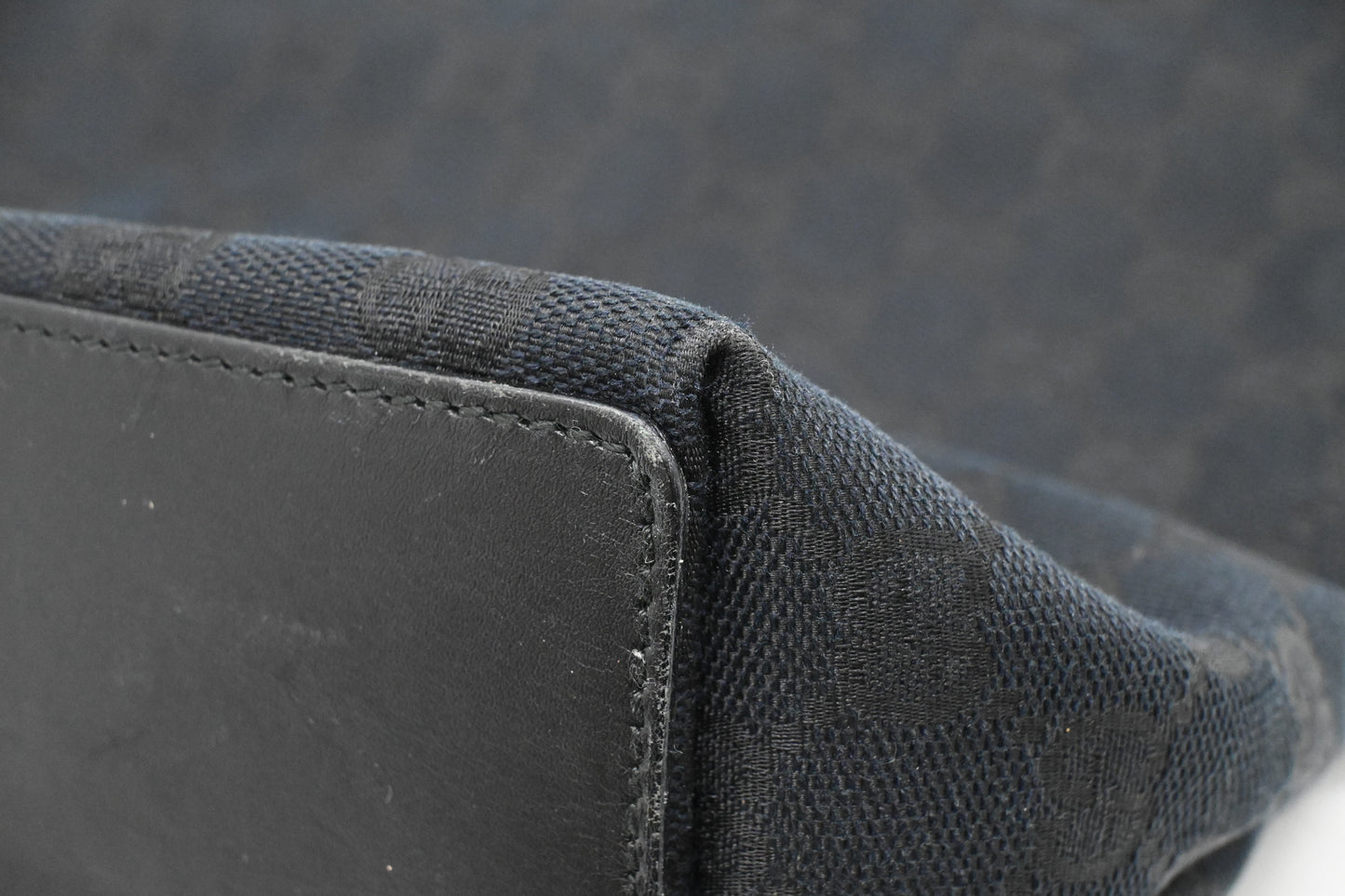 Gucci Small Tote in Black GG Canvas