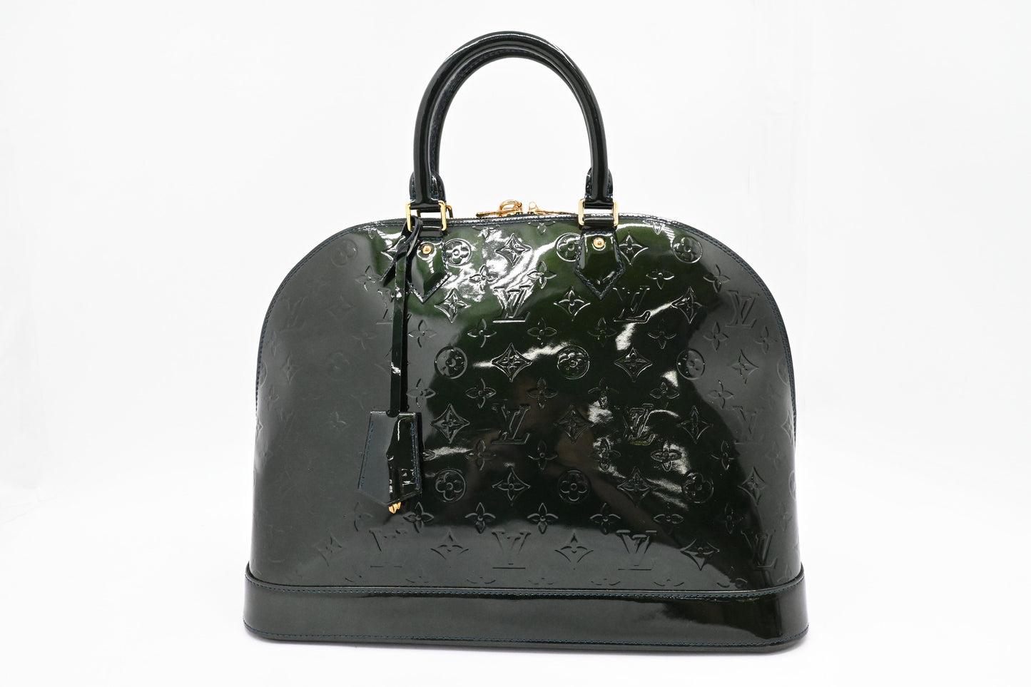 Louis Vuitton Alma GM in Green Vernis Leather