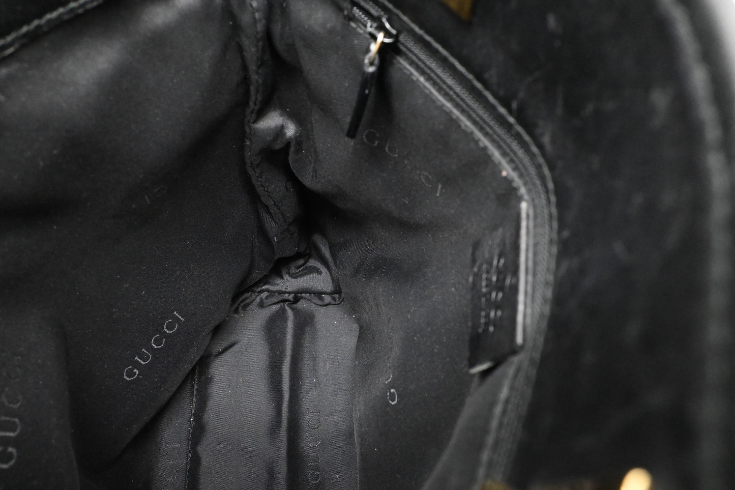 Gucci Small Tote in Black GG Canvas