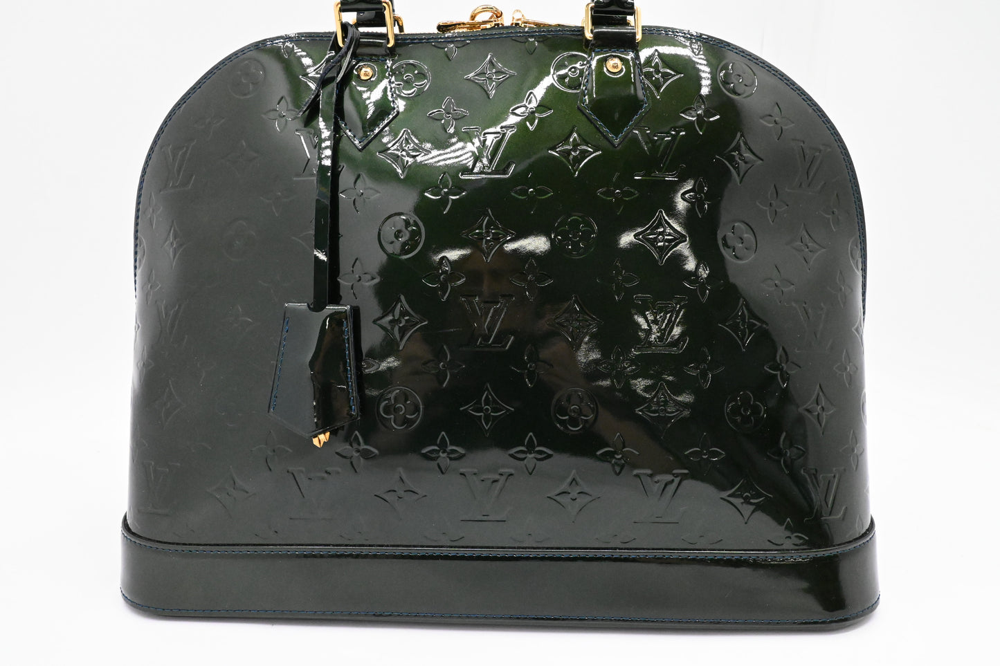 Louis Vuitton Alma GM in Green Vernis Leather