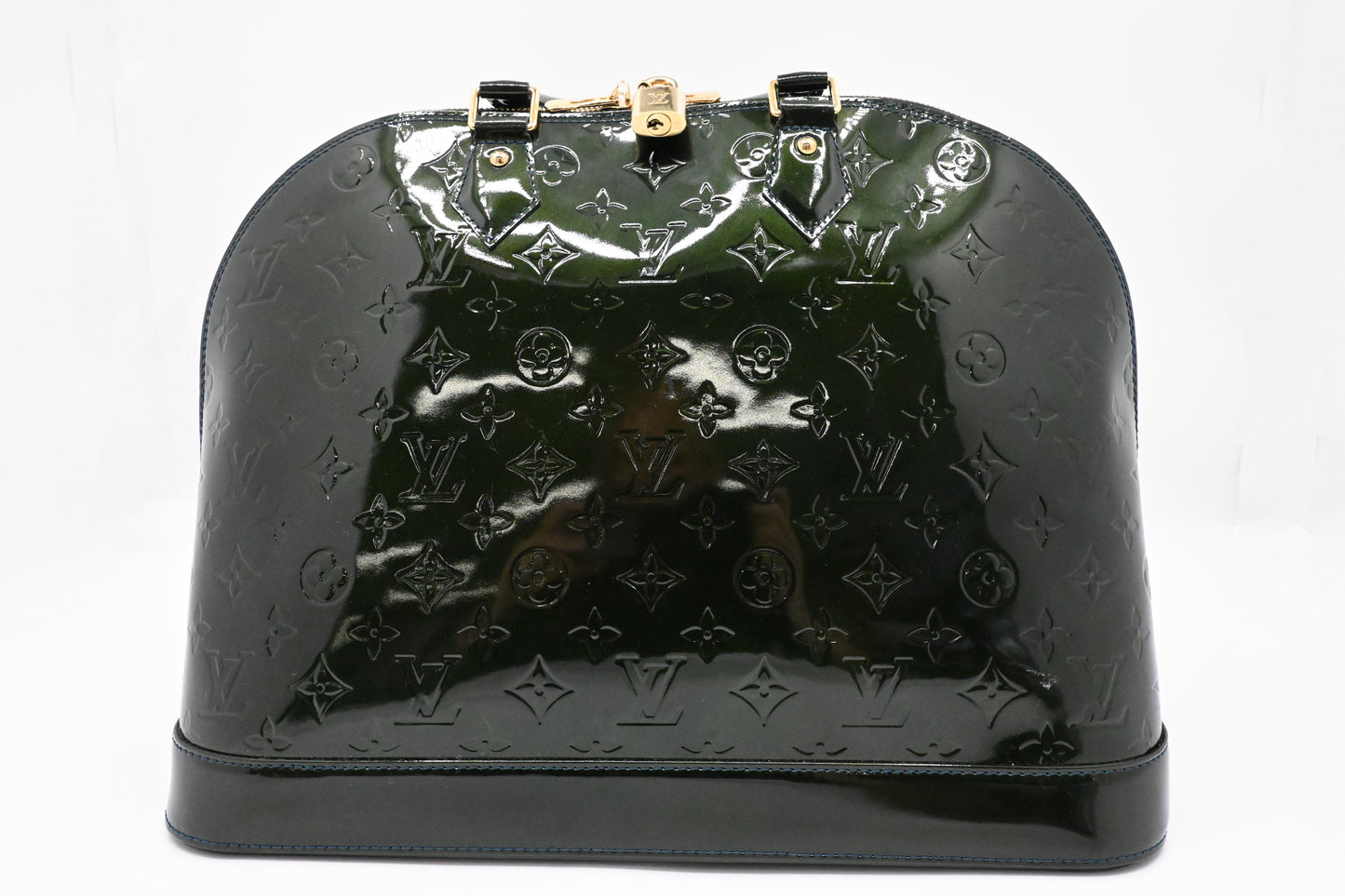 Louis Vuitton Alma GM in Green Vernis Leather