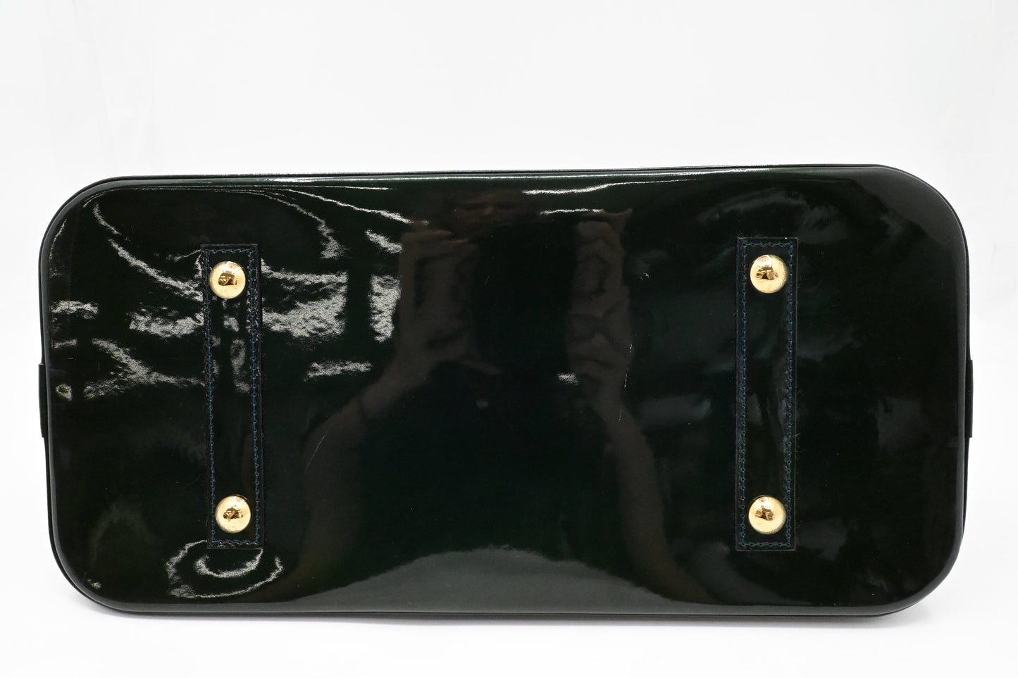Louis Vuitton Alma GM in Green Vernis Leather