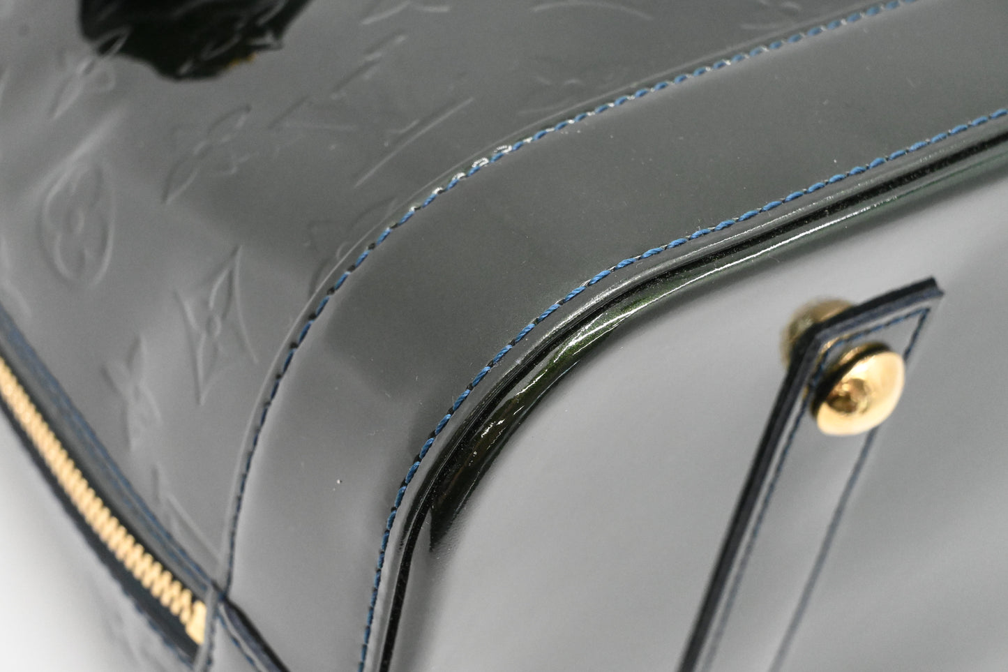 Louis Vuitton Alma GM in Green Vernis Leather