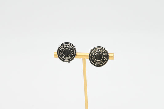 Hermes 'Clou de Selle' Clip-On Earrings