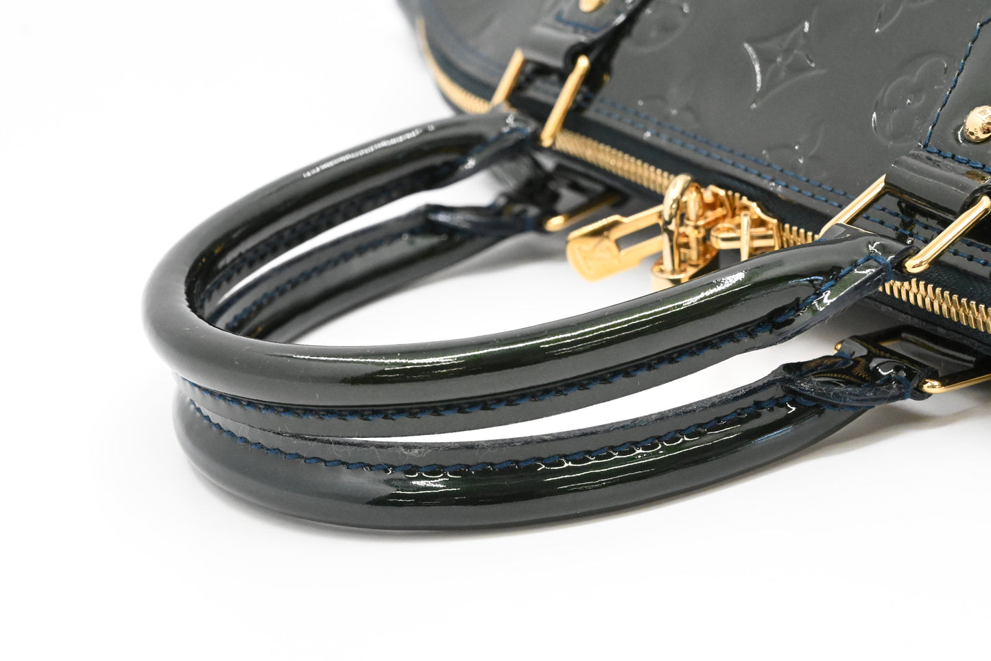 Louis Vuitton Alma GM in Green Vernis Leather