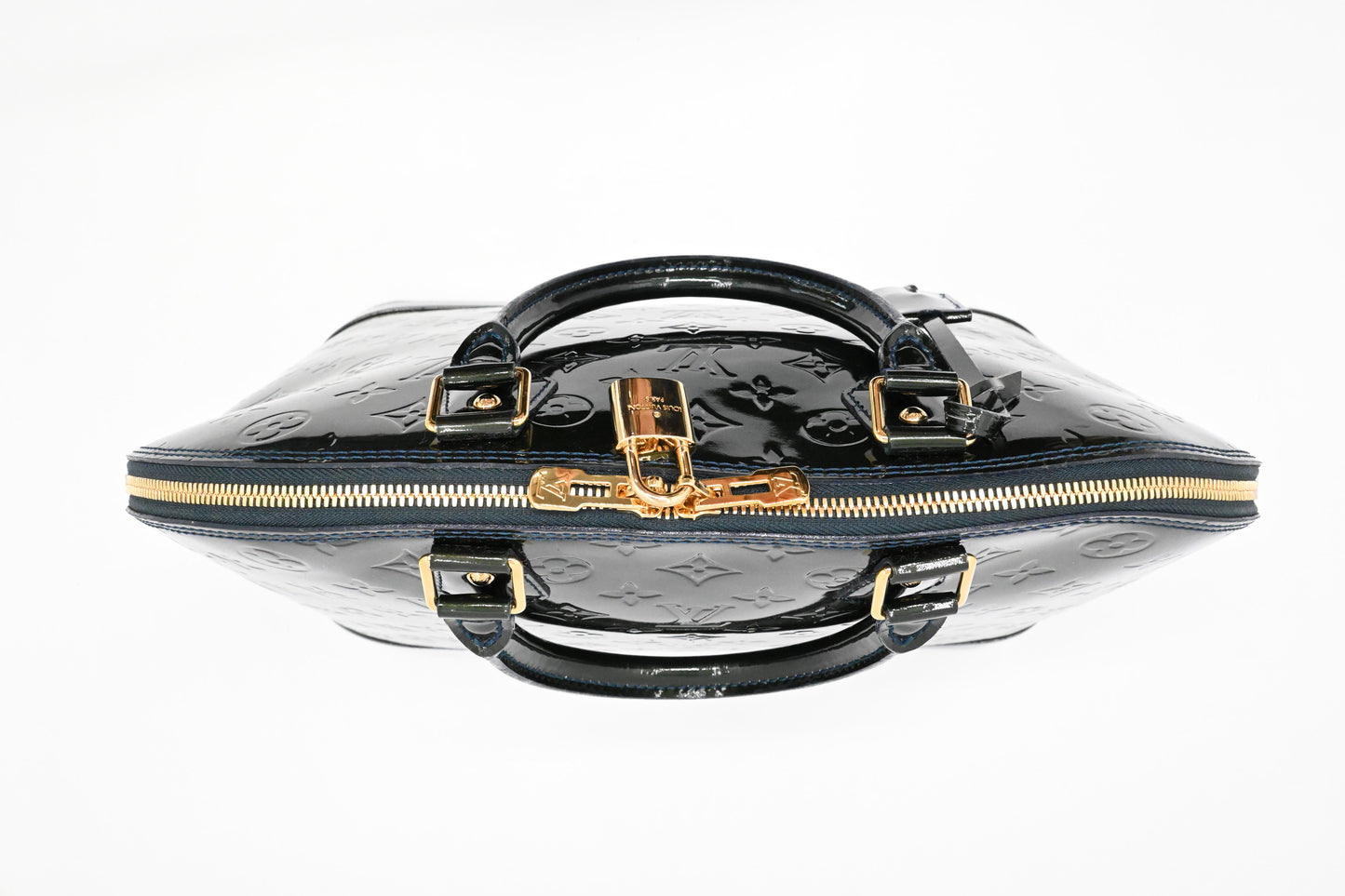 Louis Vuitton Alma GM in Green Vernis Leather